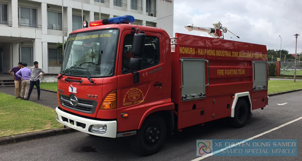 SAMCO bàn giao 01 xe chữa cháy cho Công ty Phát triển KCN Nomura Hải Phòng