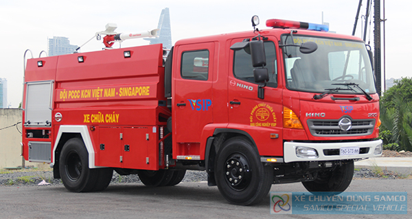 VSIP Industrial Park received 01 firefighting truck made by SP.SAMCO