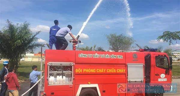SAMCO bàn giao 01 xe chữa cháy cho Công ty CP Đầu tư Sài Gòn VRG