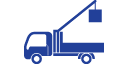 Truck with Mounted Crane