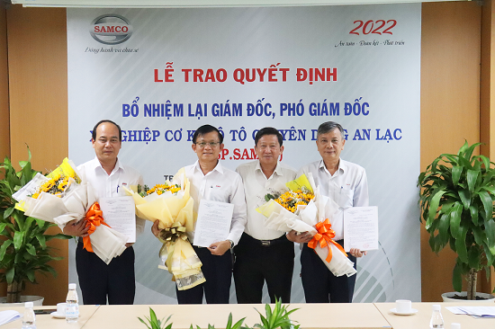 Lễ công bố và trao Quyết định bổ nhiệm chức vụ lãnh đạo của Xí nghiệp cơ khí ô tô chuyên dùng An Lạc (SP.SAMCO)